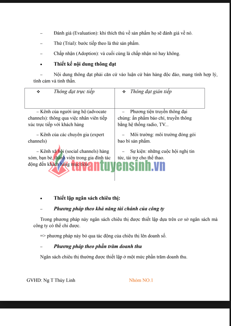 TIỂU LUẬN PHÂN TÍCH CHIÊN LƯỢC TIẾP THỊ CỦA MARKETING 15 TIỂU LUẬN PHÂN TÍCH CHIÊN LƯỢC TIẾP THỊ CỦA MARKETING 1