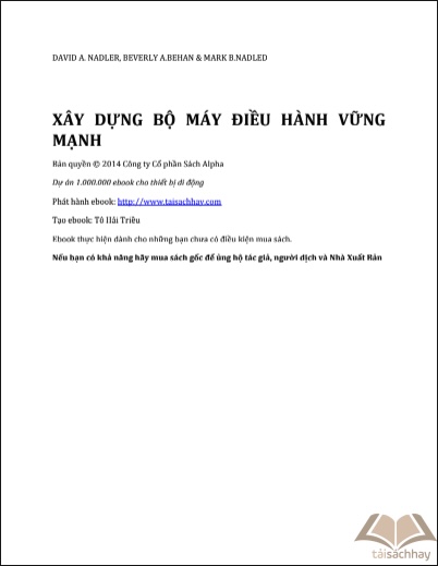 SÁCH XÂY DỰNG BỘ MÁY ĐIỀU HÀNH VỮNG MẠNH PDF Tải Miễn Phí – BUILDING BETTER BOARDS 6 XÂY DỰNG BỘ MÁY ĐIỀU HÀNH VỮNG MẠNH – BUILDING BETTER BOARDS PDF