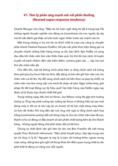 25 XU HƯỚNG TÂM LÝ SAI LẦM DƯỚI GÓC NHÌN CHARLIE MUNGER – PDF