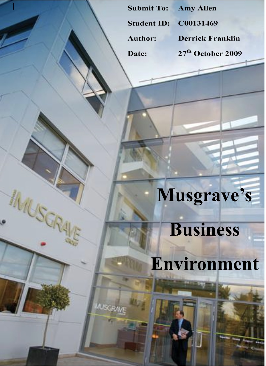 Musgrave’s Business Environment PDF – Phân tích môi trường kinh doanh của Musgrave Group