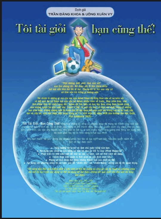 Sách Tôi tài giỏi, bạn cũng thế PDF Tải Miễn Phí – Sách truyền cảm hứng của Adam Khoo 6 Tôi tài giỏi, bạn cũng thế PDF – Sách truyền cảm hứng của Adam Khoo