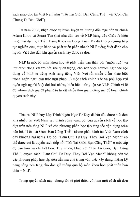 Tải ngay Làm chủ tư duy, thay đổi vận mệnh PDF – Bí quyết làm chủ cuộc sống từ Adam Khoo