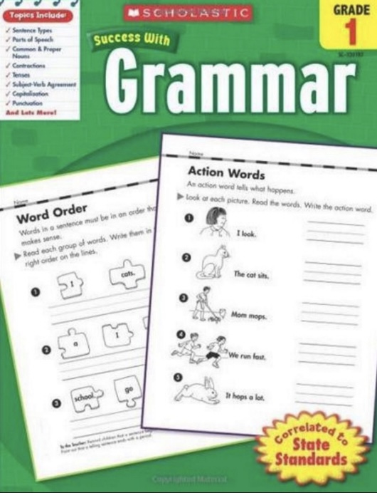 Sách Scholastic Success With Grammar Grade 1 PDF Miễn Phí – Ngữ pháp cơ bản cho học sinh tiểu học 5 Grammar Minutes Grade 3 PDF – 100 phút rèn luyện ngữ pháp cơ bản