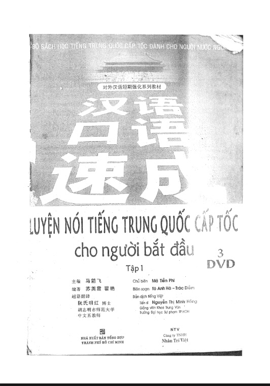 Tài Liệu Luyện Nói Tiếng Trung Quốc Cấp Tốc PDF