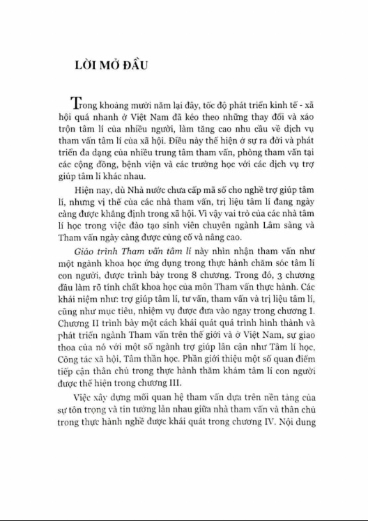 Giáo Trình Tham Vấn Tâm Lý PDF Tải Miễn Phí – Tài Liệu Học Tập Đại Học Quốc Gia Hà Nội 7 Giáo Trình Tham Vấn Tâm Lý PDF