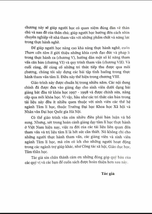 Giáo Trình Tham Vấn Tâm Lý PDF Tải Miễn Phí – Tài Liệu Học Tập Đại Học Quốc Gia Hà Nội 8 Giáo Trình Tham Vấn Tâm Lý PDF