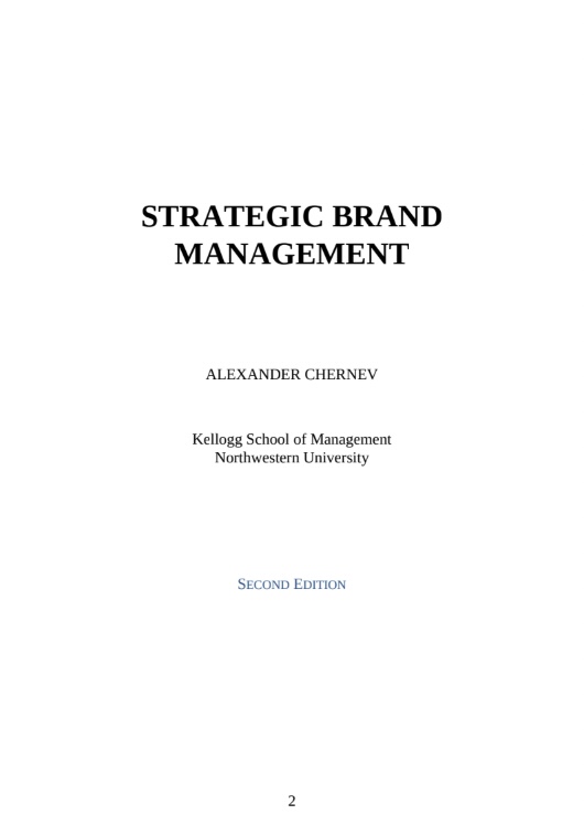 Sách Strategic Brand Management PDF Miễn Phí – Alexander Chernev (Second Edition) 6 Sách Strategic Brand Management PDF – Alexander Chernev (Second Edition)