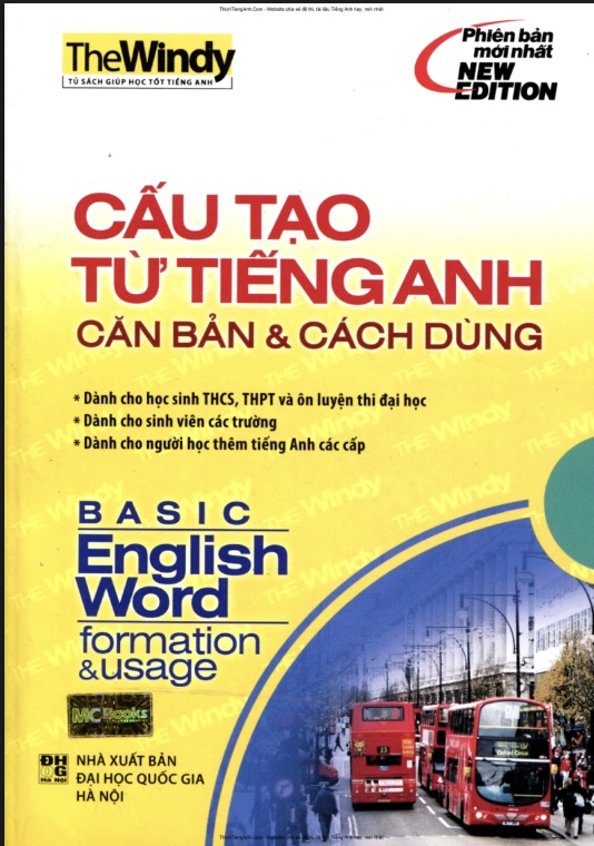 Sách Cấu Tạo Từ Tiếng Anh Căn Bản Và Cách Dùng PDF – Basic English Word Formation & Usage