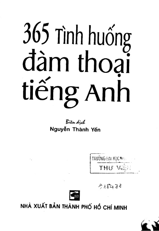 365 Tình Huống Đàm Thoại Tiếng Anh PDF – Học Giao Tiếp Mỗi Ngày