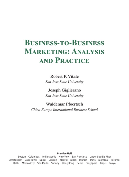 Business To Business Marketing: Phân Tích Và Thực Hành Chiến Lược B2B (PDF Tải Miễn Phí)