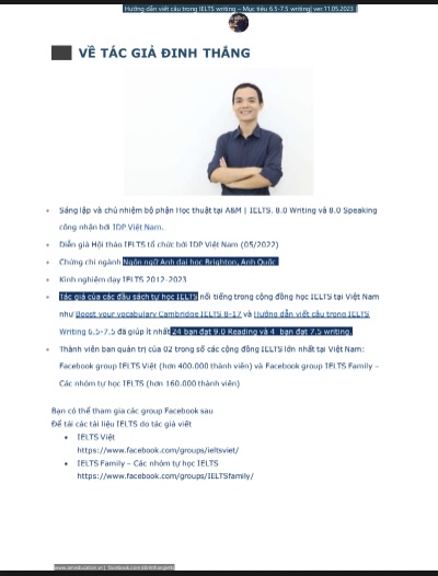 hướng dẫn viết câu trong ielts writing đạt 6.5–7.5 dễ dàng