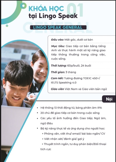 Lingo speak – khóa học tiếng anh giao tiếp human ai hiệu quả