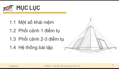 Chuyên đề nhập môn hình họa – luật xa gần và phối cảnh cơ bản