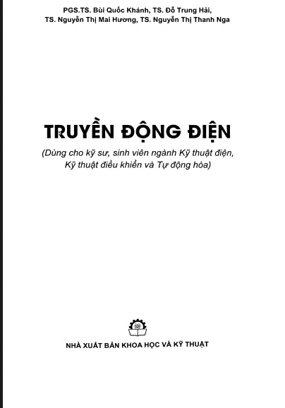 Sách Giáo trình truyền động điện PDF Miễn Phí – tài liệu cho ngành kỹ thuật điện và tự động hóa 6 Giáo trình truyền động điện – tài liệu cho ngành kỹ thuật điện và tự động hóa