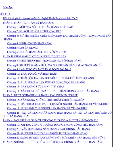 Sách Nghệ thuật bán hàng bậc cao PDF Miễn Phí - bí quyết để thành công trong mọi cuộc đàm phán 7 Nghệ thuật bán hàng bậc cao - bí quyết để thành công trong mọi cuộc đàm phán