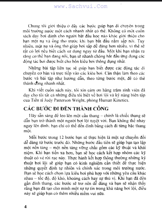 Sách Tự Học Bơi Lội PDF Tải Miễn Phí– Các Bước Đi Đến Thành Công 8 Tự Học Bơi Lội – Các Bước Đi Đến Thành Công