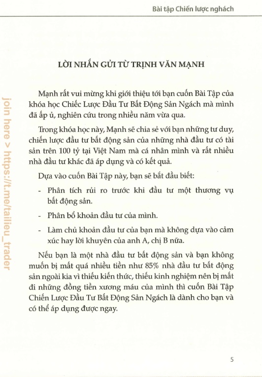 Sách Bài Tập Chiến Lược Ngách PDF Tải Miễn Phí – Sách Đầu Tư Bất Động Sản 7 Bài Tập Chiến Lược Ngách – Sách Đầu Tư Bất Động Sản