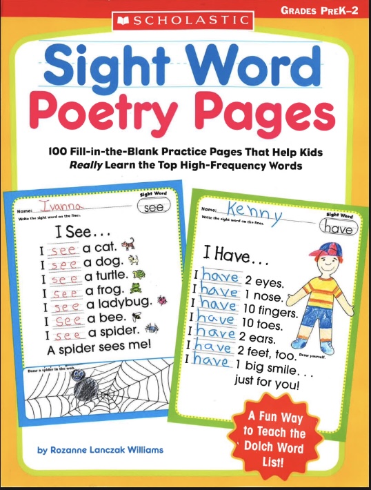 Sight Word Poetry Pages – 100 Trang Thơ Vui Giúp Trẻ Học Từ Vựng Nhanh