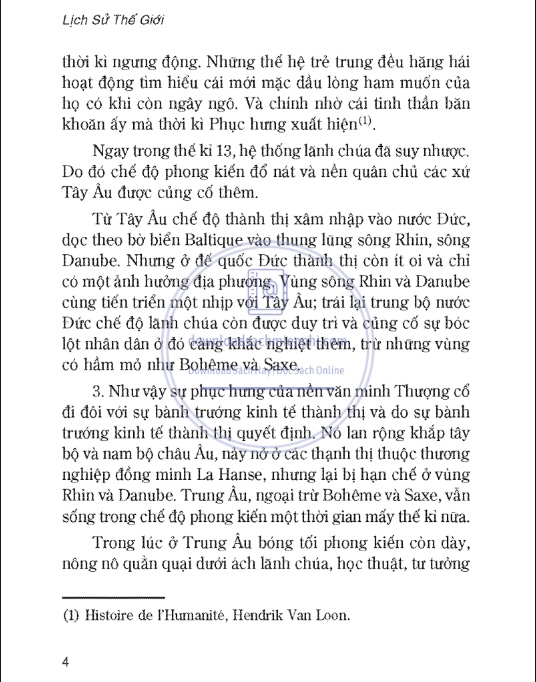Lịch Sử Thế Giới Tập 3 – Nguyễn Hiến Lê, Thiên Giang | Sách Lịch Sử Hay