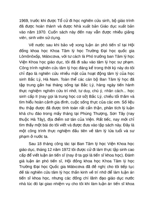 Tuyển Tập Tâm Lý Học – Công Trình Của GS Phạm Minh Hạc