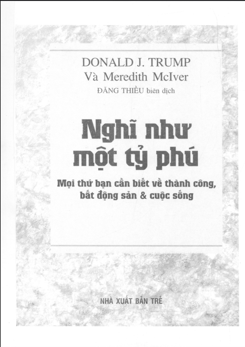 Nghĩ Như Một Tỷ Phú – Bí Quyết Thành Công & Đầu Tư