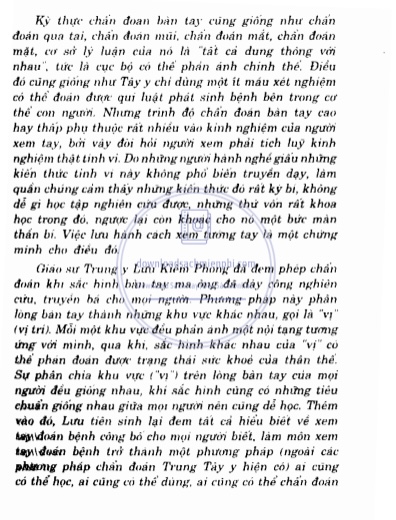 Sách Nhìn Tay Đoán Bệnh PDF – Sách Y Học Ứng Dụng Của Lưu Kiếm Phong Miễn Phí 7 Nhìn Tay Đoán Bệnh – Sách Y Học Ứng Dụng Của Lưu Kiếm Phong