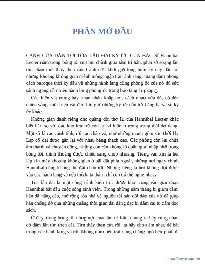 Sách Hannibal Trỗi Dậy PDF: Giải mã nguồn gốc của một Huyền thoại Kinh dị Miễn Phí 7 Hannibal Trỗi Dậy: Giải mã nguồn gốc của một Huyền thoại Kinh dị