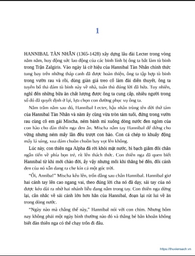 Sách Hannibal Trỗi Dậy PDF: Giải mã nguồn gốc của một Huyền thoại Kinh dị Miễn Phí 8 Hannibal Trỗi Dậy: Giải mã nguồn gốc của một Huyền thoại Kinh dị