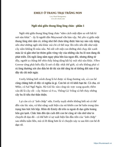 Emily ở trang trại trăng non: Hành trình của một tâm hồn mơ mộng 6 Emily ở trang trại trăng non: Hành trình của một tâm hồn mơ mộng
