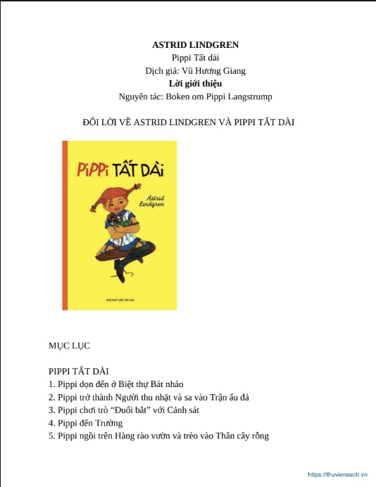 Sách Pippi TẤT DÀI PDF Miễn Phí : Nàng tiên của những trò nghịch ngợm và lòng nhân ái 6 Pippi TẤT DÀI: Nàng tiên của những trò nghịch ngợm và lòng nhân ái