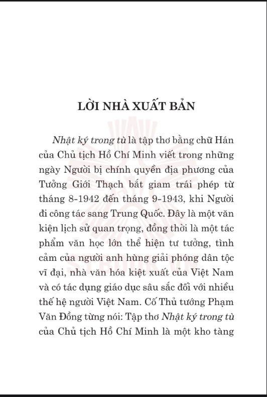Tải Sách Nhật Ký Trong Tù của Chủ tịch HCM PDF FREE 6 Nhật Ký Trong Tù: Tác phẩm bất hủ của Chủ tịch Hồ Chí Minh