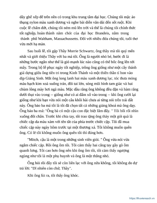 Những Ngày Thứ Ba Với Thầy Morrie – Sách Hay Về Ý Nghĩa Cuộc Sống