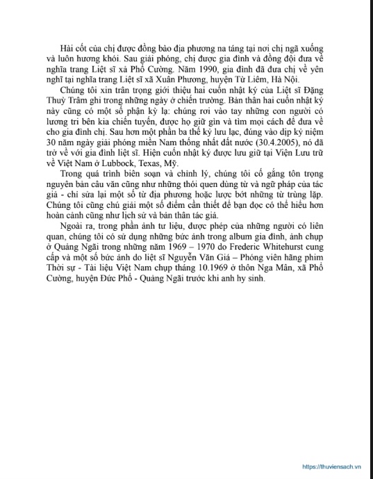 Sách Nhật Ký Đặng Thùy Trâm PDF Miễn Phí – Chứng Nhân Lịch Sử Và Bản Anh Hùng Ca Tuổi Trẻ 7 Nhật Ký Đặng Thùy Trâm – Chứng Nhân Lịch Sử Và Bản Anh Hùng Ca Tuổi Trẻ