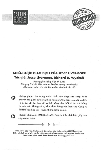 Sách Chiến Lược Giao Dịch Của Jesse Livermore