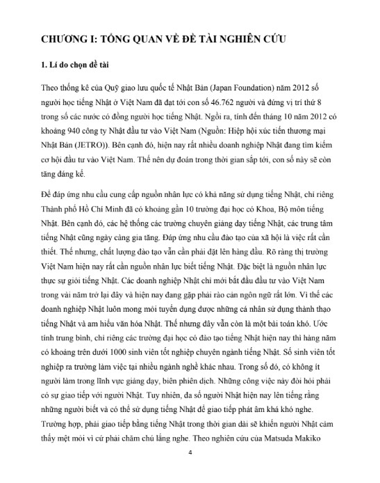 Báo cáo TTTN Đại học Đông Đô Cách phát âm tiếng Nhật PDF tải FREE