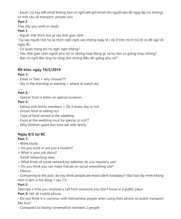 Đề Speaking Tiếng Anh Thông Dụng PDF tải FREE tháng 5 4 Đề Speaking Tiếng Anh Thông Dụng PDF tải FREE tháng 5