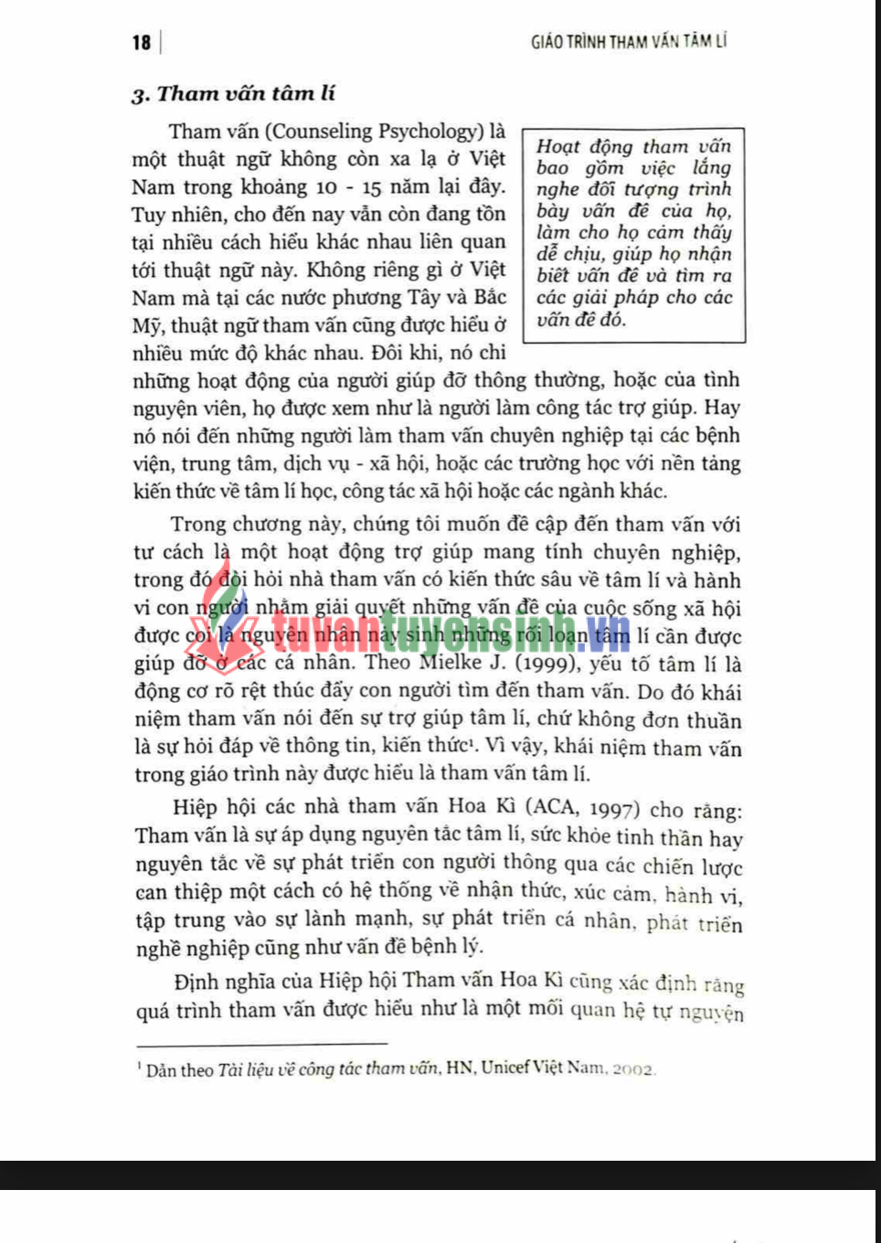 Giáo Trình Tham Vấn Tâm Lý PDF Tải Miễn Phí – Tài Liệu Học Tập Đại Học Quốc Gia Hà Nội