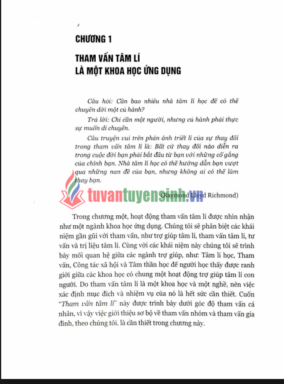 Giáo Trình Tham Vấn Tâm Lý PDF Tải Miễn Phí – Tài Liệu Học Tập Đại Học Quốc Gia Hà Nội