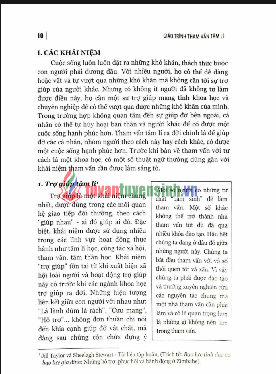 Giáo Trình Tham Vấn Tâm Lý PDF Tải Miễn Phí – Tài Liệu Học Tập Đại Học Quốc Gia Hà Nội1