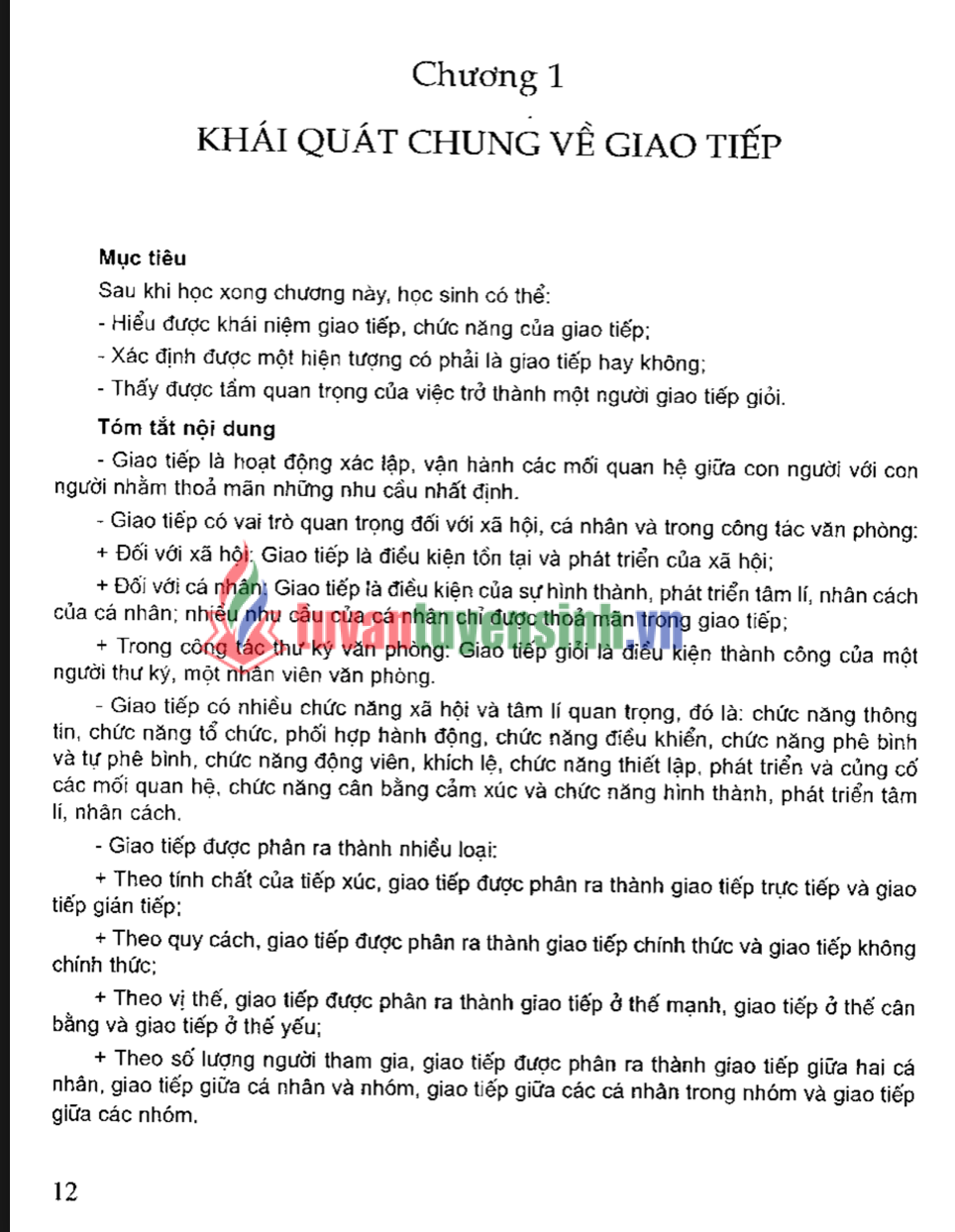 Giáo trình kỹ năng giao tiếp PDF miễn phí cho sinh viên THCN