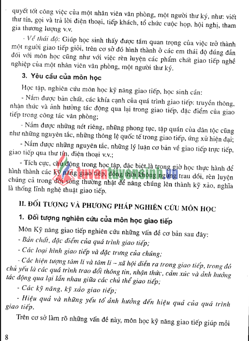 Giáo trình kỹ năng giao tiếp PDF miễn phí cho sinh viên THCN1