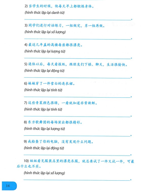 Giáo trình ngữ pháp tiếng Hán hiện đại sơ - trung cấp PDF FREE