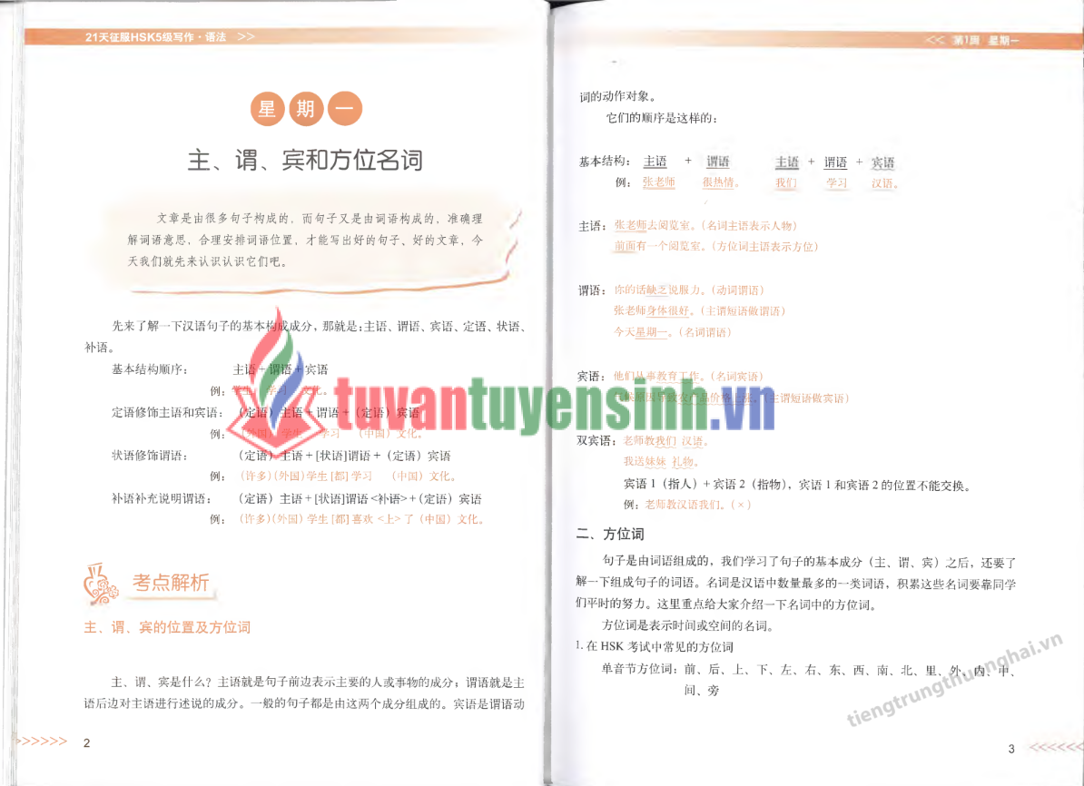 Sách 21 Ngày Chinh Phục HSK 5 PDF Miễn Phí – Writing & Grammar (Viết & Ngữ Pháp) 3