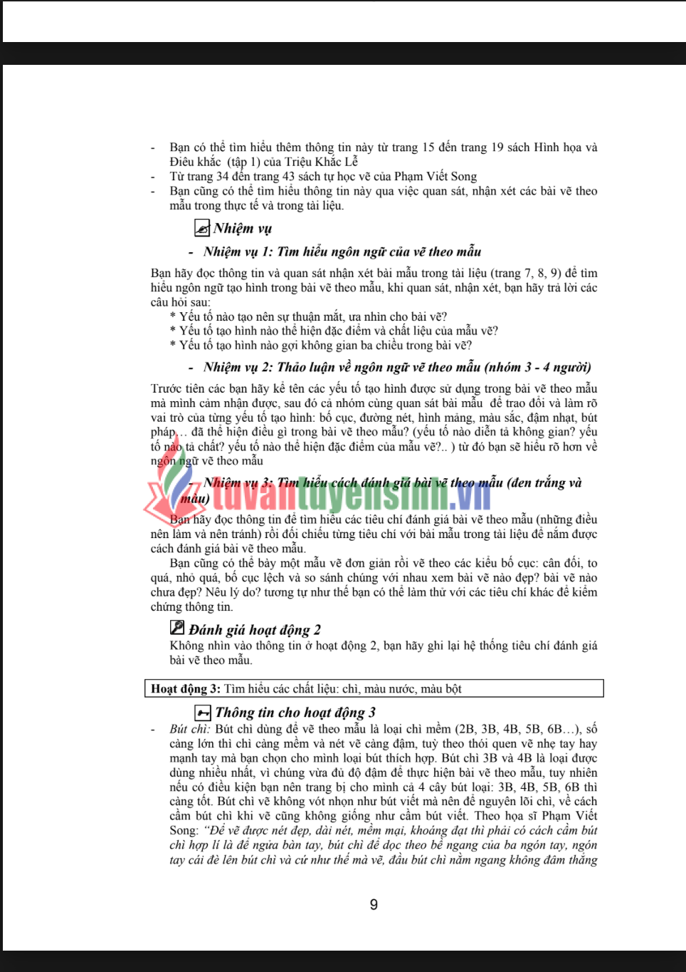 Sách Giáo trình mỹ thuật và phương pháp dạy học mỹ thuật PDF Miễn Phí 1