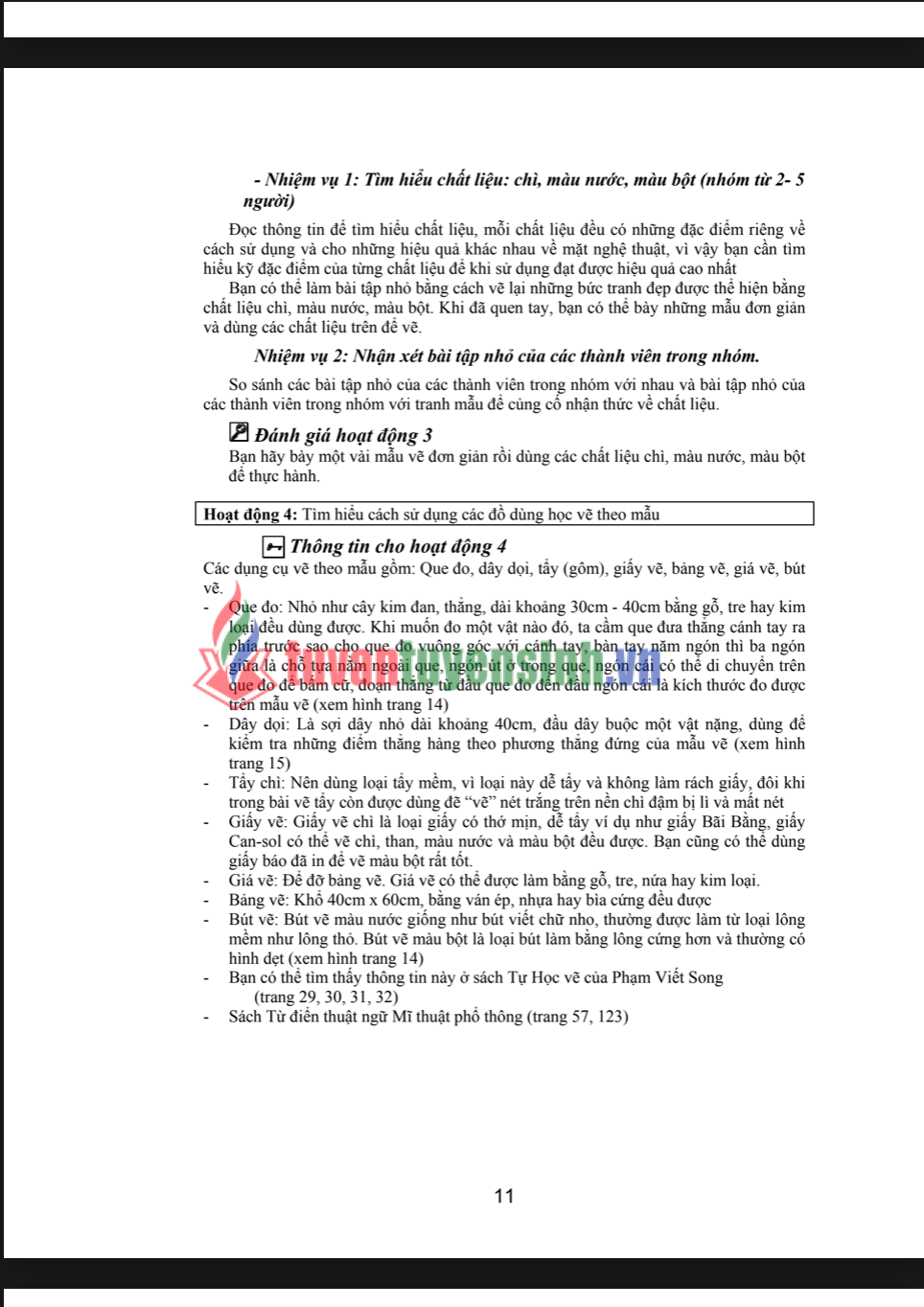 Sách Giáo trình mỹ thuật và phương pháp dạy học mỹ thuật PDF Miễn Phí 3