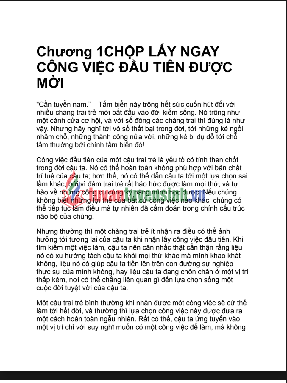  Sách Người Chọn Nghề Hay Nghề Chọn Người PDF Miễn Phí