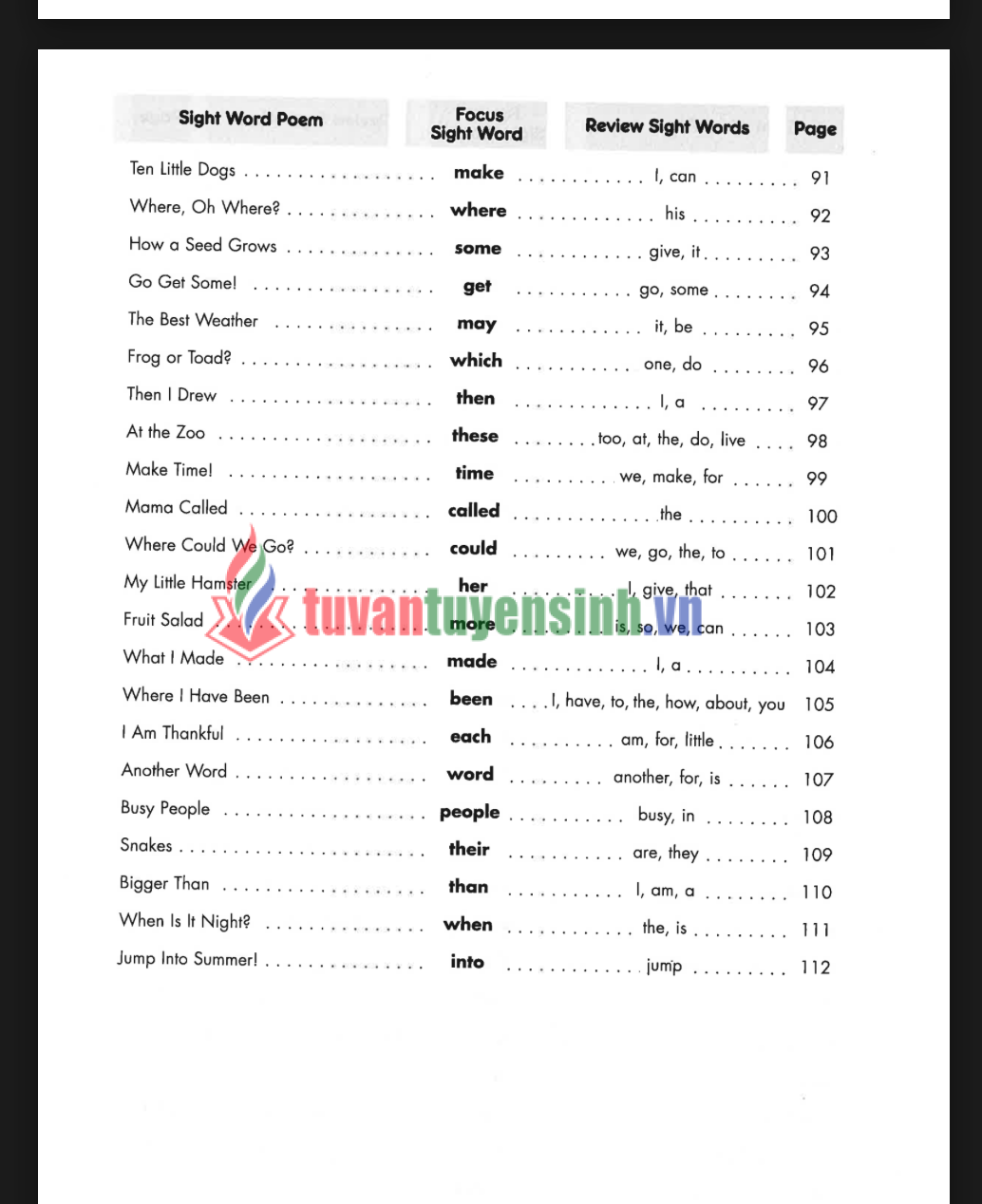 Sách Sight Word Poetry Pages PDF Miễn Phí – 100 Trang Thơ Vui Giúp Trẻ Học Từ Vựng Nhanh 20 Sách Sight Word Poetry Pages PDF Miễn Phí – 100 Trang Thơ Vui Giúp Trẻ Học Từ Vựng Nhanh 4