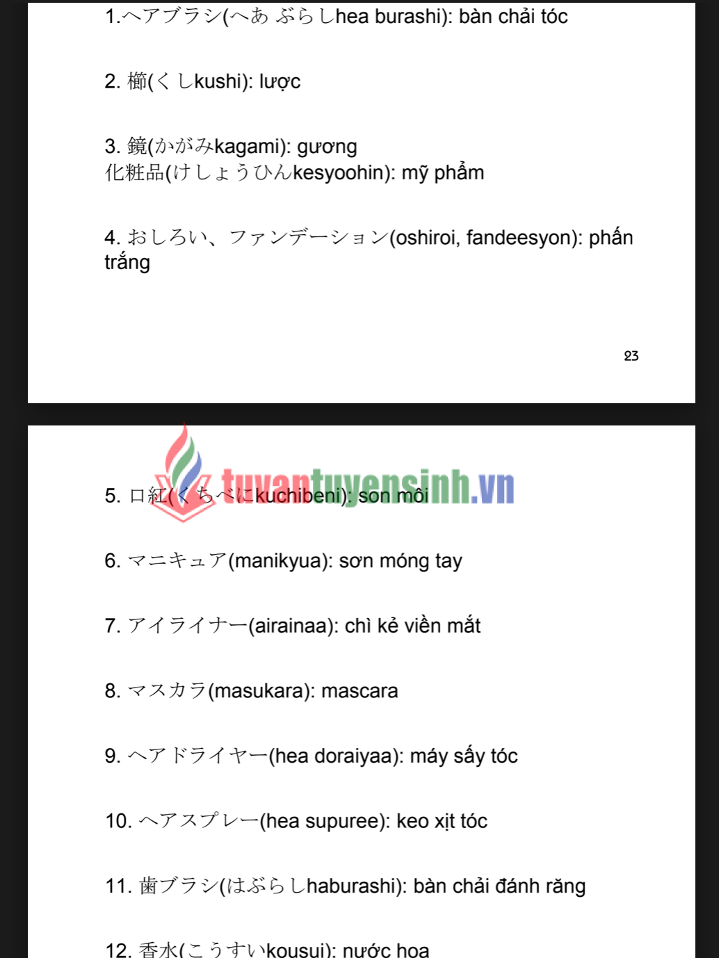 Sách từ vựng tiếng Nhật theo chủ đề trong giao tiếp PDF FREE 4