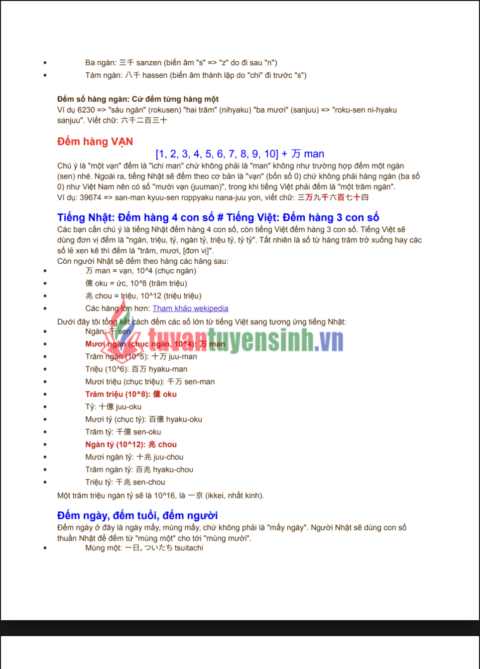 Số đếm trong tiếng Nhật cho người Việt PDF tải FREE 14 Số đếm trong tiếng Nhật cho người Việt PDF tải FREE