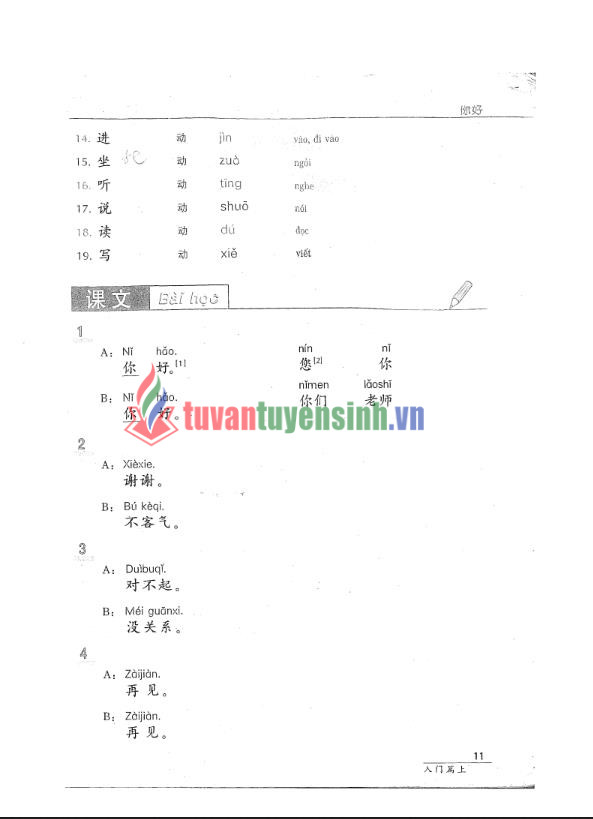 Tải FREE Sách luyện nói tiếng Trung Quốc cho người bắt đầu PDF Tập 1